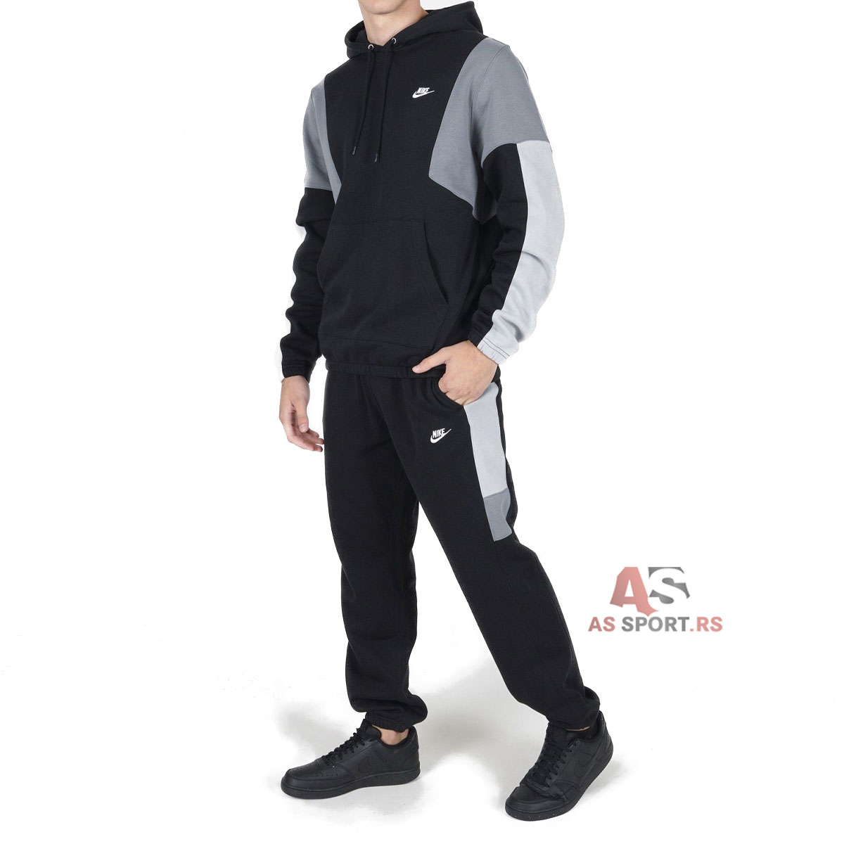 Club Fleece Hooded Track M HV1165-010-8GFM