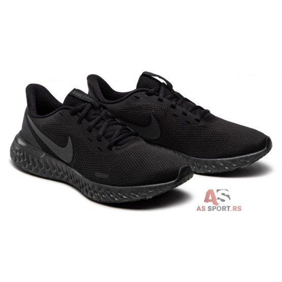 Nike revolution 5 running shoes black Clearance